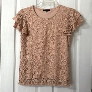 Light pink lace blouse